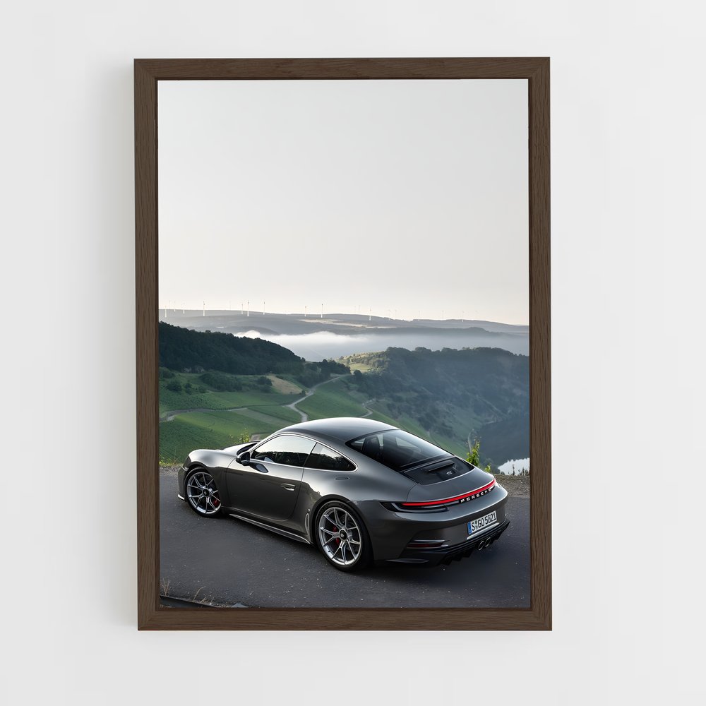 Poster magnifique gt touring – affiche Porsche (vue 5)